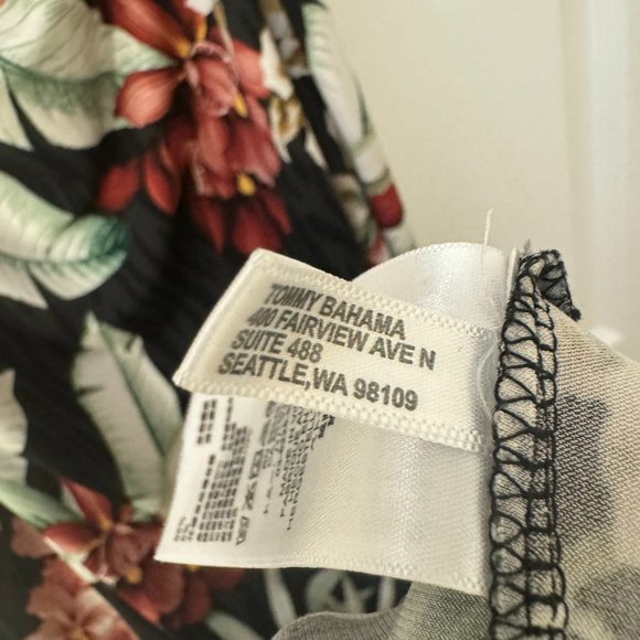 TOMMY BAHAMA  Oceanic Orchid Maxi Dress - Black xxs - Picture 5 of 6